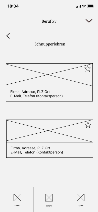 Digital Wireframe of ByteMentor's companies page